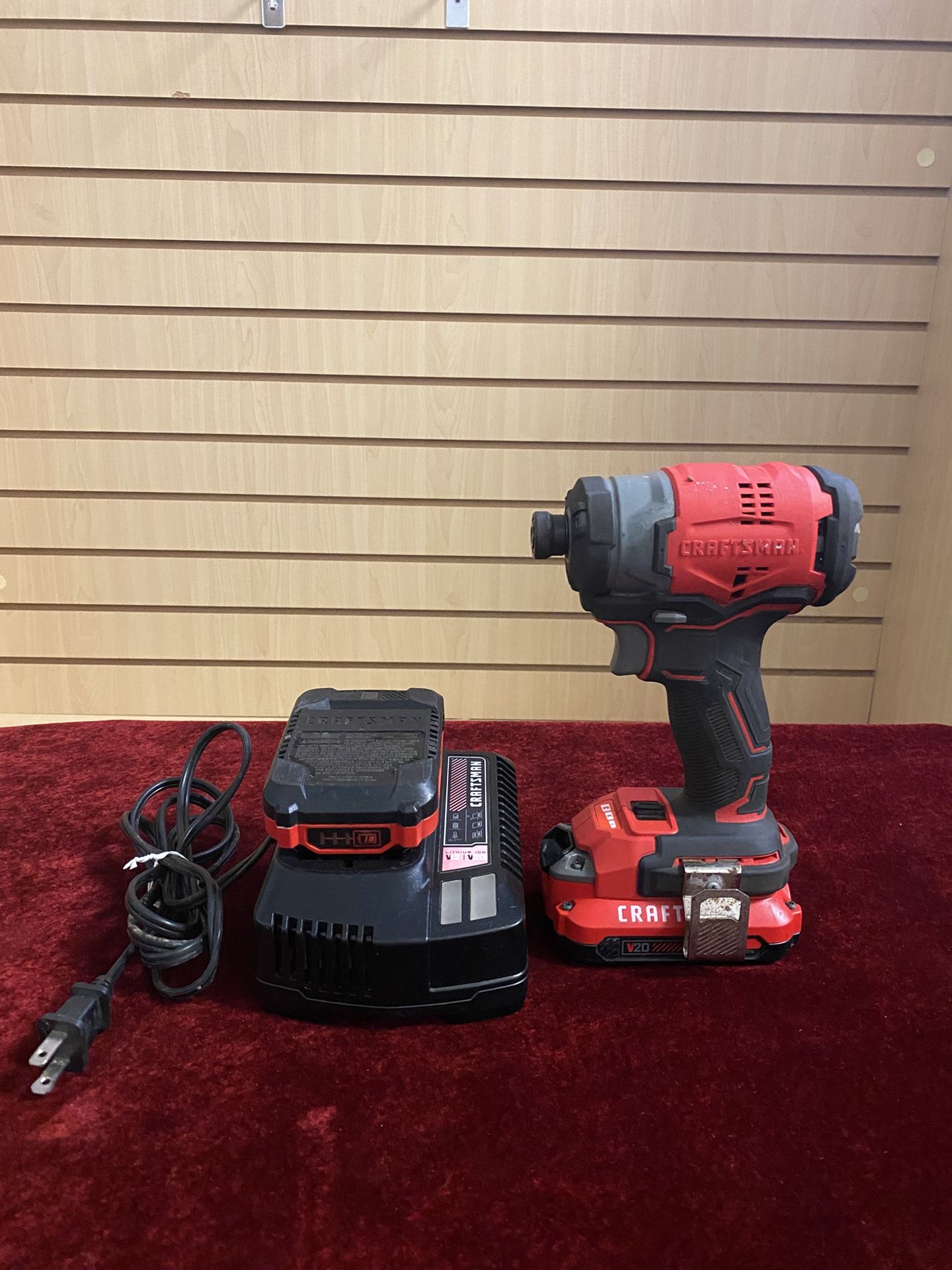 Craftsman Brushless 20v Max Cordless 1/4” Impact Driver 2 Charged Batteries & Charger