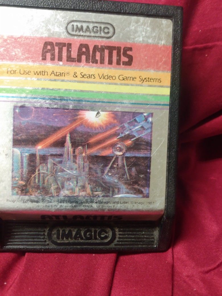 Vintage Atari Game Atlantis