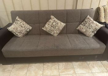 2 Couches , 1 Side Chair With Pillows 1 Table