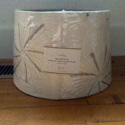 Brand New Pottery Barn Tapered Drum Embroidered Lampshade