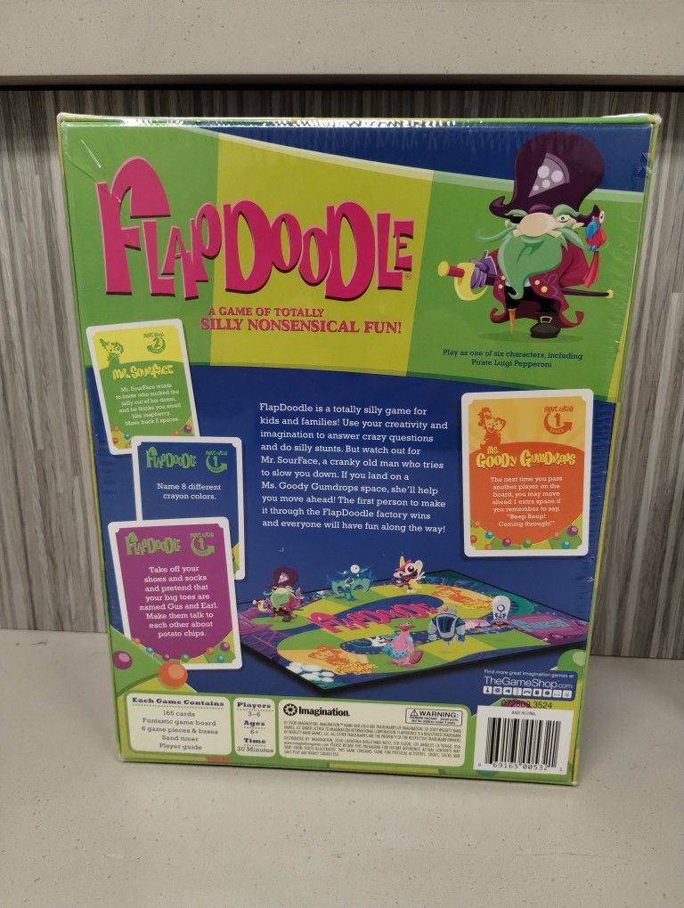 Flapdoodle Board Game By Wiggity Bang 2007 A Game Of Imagination 6+ New SEALED

