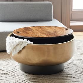 Drum Storage Coffee Table (32") from West Elm