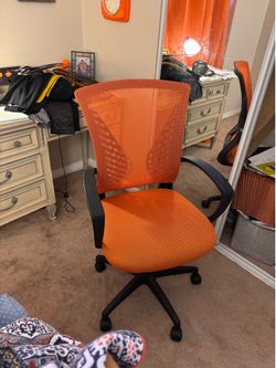 Orange office chair