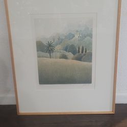 Lithograph By JELEN NICOLLETTE Titled "New Mountain Again"