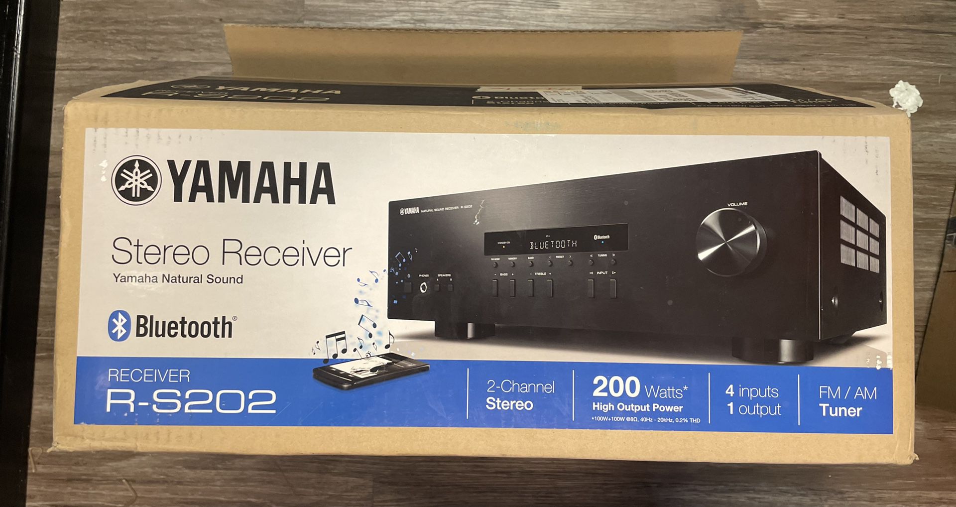 Yamaha R-S202 Stereo Receiver OPEN BOX Looks Unused 