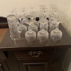 Crystal Glassware $1 A Glass Piece