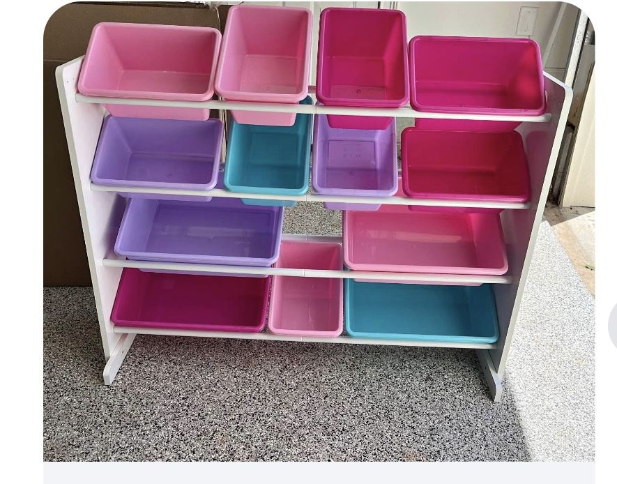 Toy Organizer With Bins