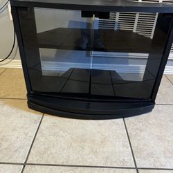 TV Stand W Glass Doors 