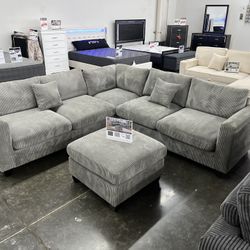 New Gray Sectional 