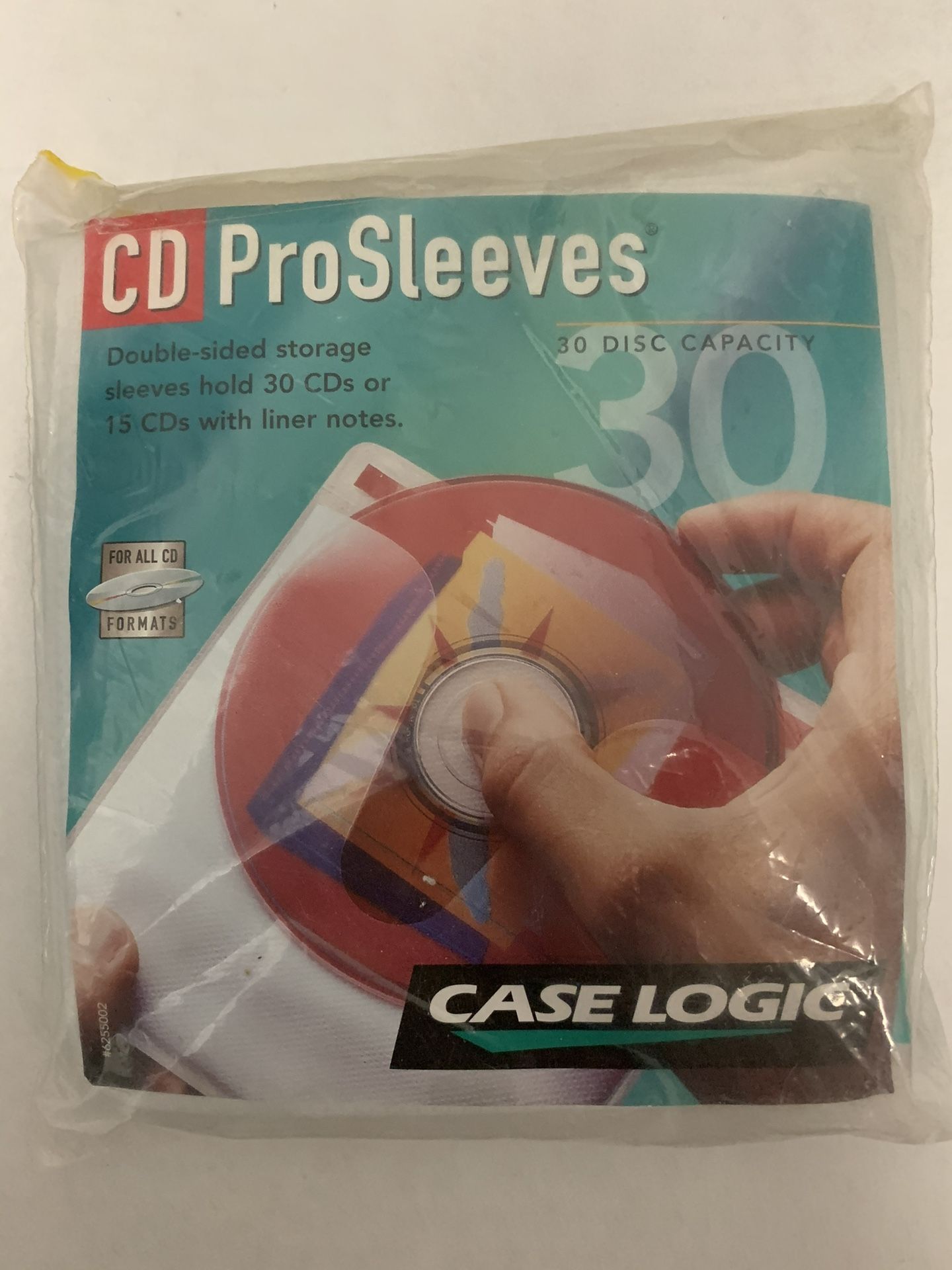 Case Logic - CD Pro Sleeves 15 - Sleeves - Will Hold 30 CD's (New) Double - Sided CD Storage 