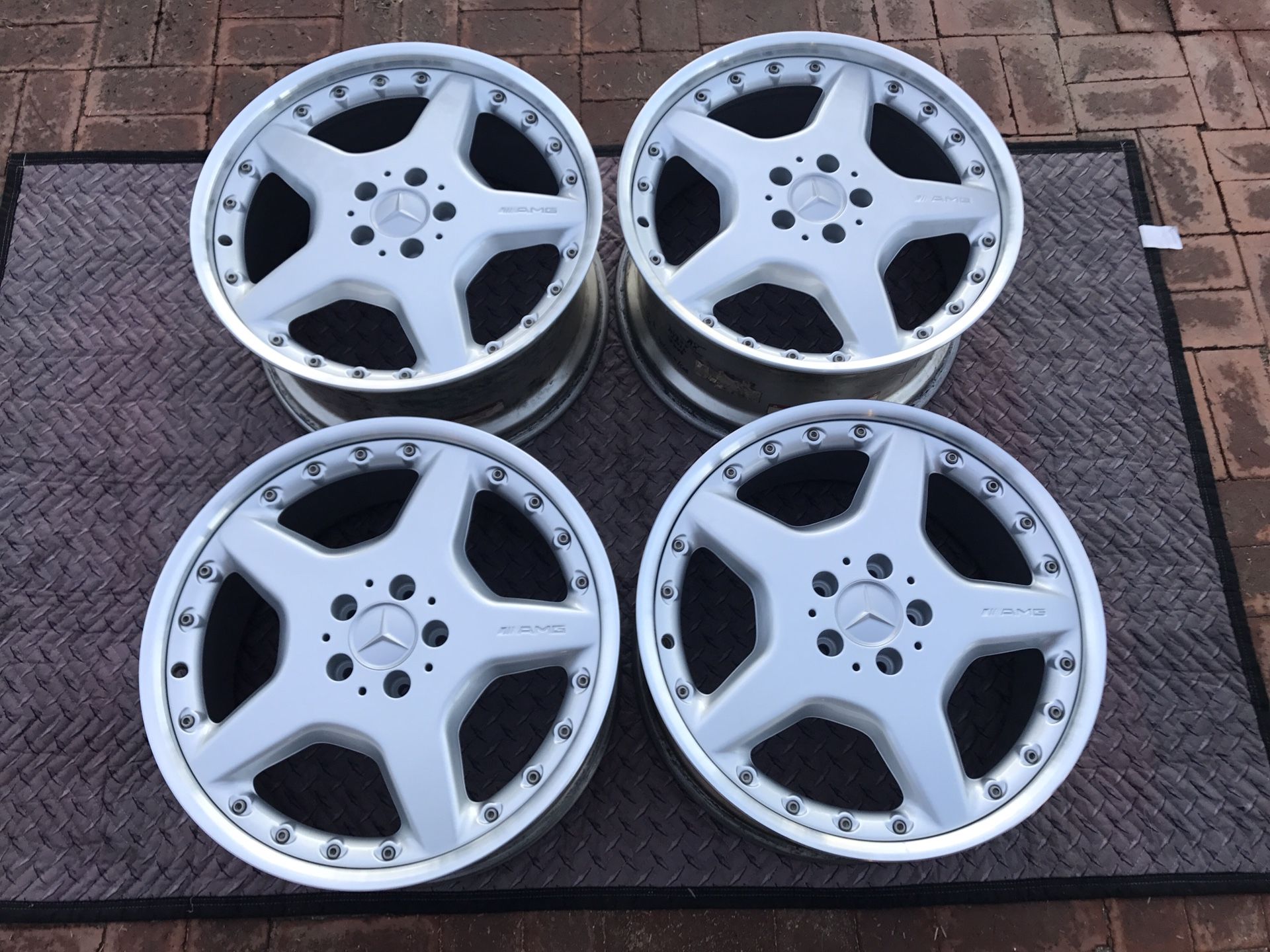 Mercedes AMG BBS wheels - 2 piece - 19x8.5 19x9.5 - Refinished - 5x112