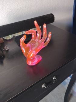 Hot Pink Acrylic Ring holder $20