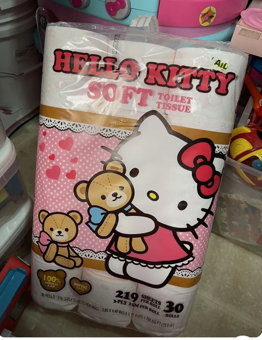 Sanrio Hello Kitty Toliet Paper (30 Rolls)