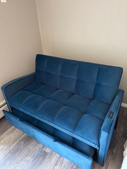 Sofa bed blue