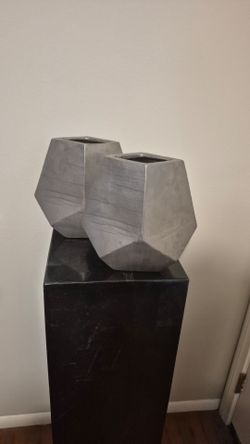 Art Deco Silver Vases