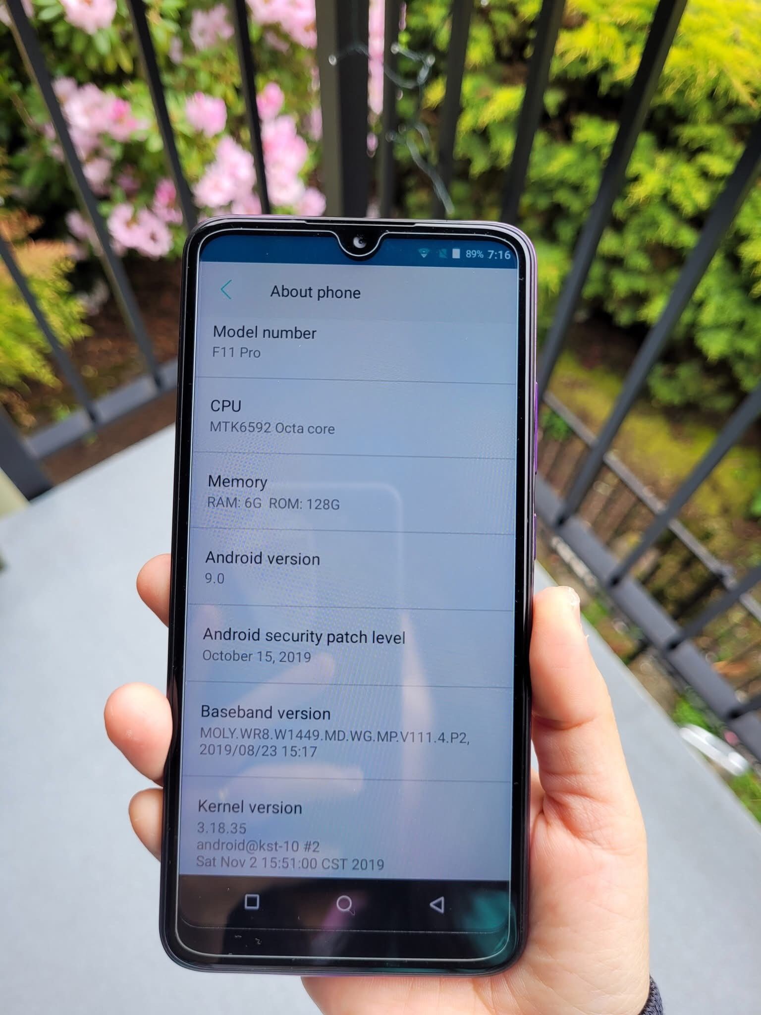 Android Phone (F11 Pro)