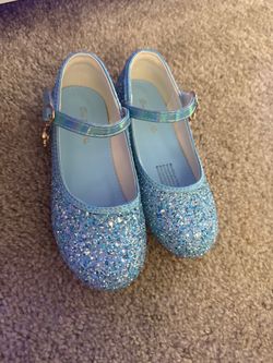 👑 ✨ Dream Pairs Girls Blue Glitter Mary Jane Princess Shoes  siz 30✨ 👑