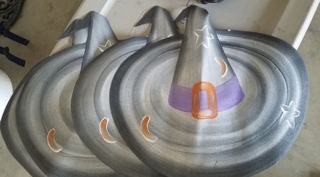Set of 4 witch hat table mats
