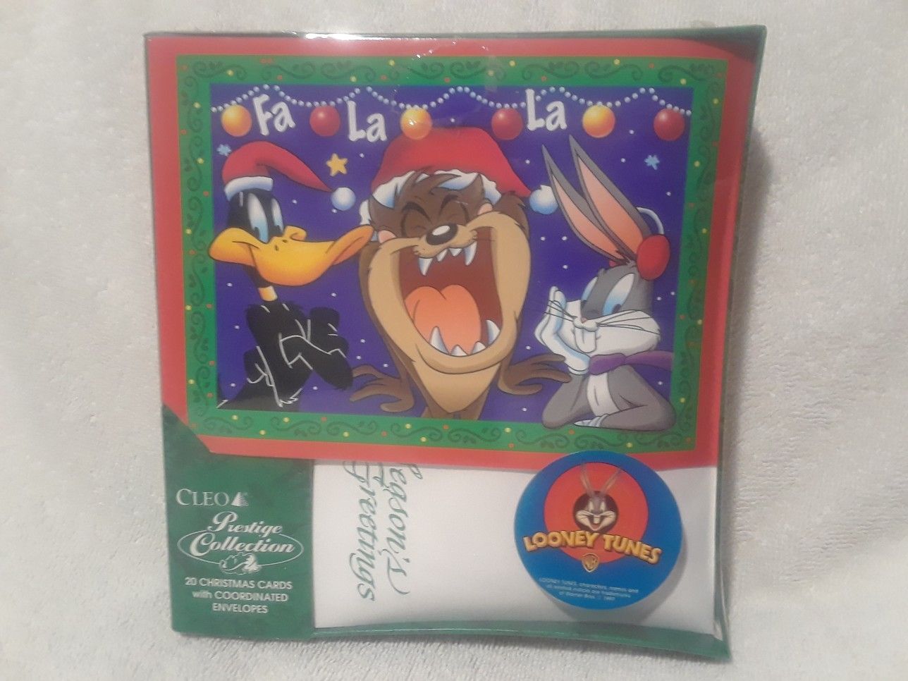 Vintage Looney tunes Fa La La greeting cards