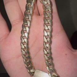 10k Cuban Solid Bracelet