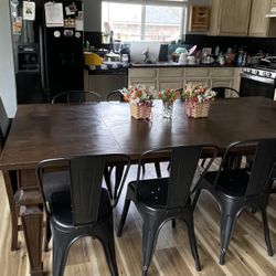 Big Table And Bench For Sale 