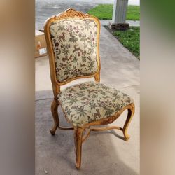 Solid wood high back cushioned Chair 24"W X 44" H X19"Deep 
