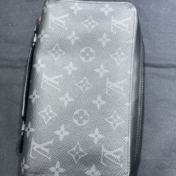 Auth Louis Vuitton Monogram Eclipse Zippy XL Wallet Purse M61698 LV 