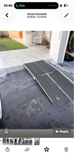 Handicap foldable ramp