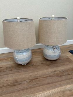 Set of two table lamps