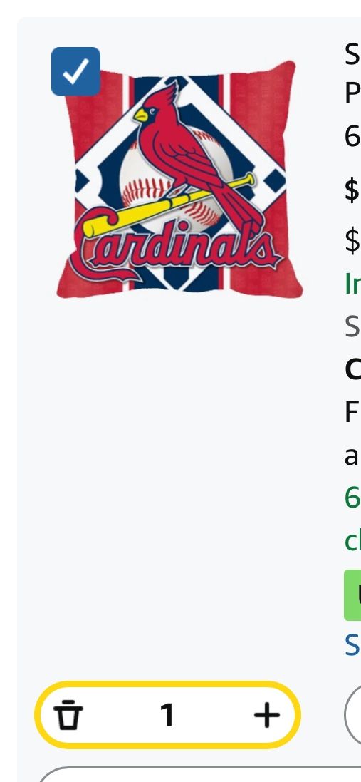 cardinals pillow