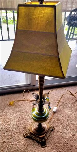 Lamp 24" blown glass base