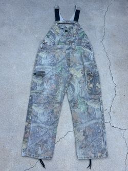 Vintage Liberty Advantage Timber Camo Hunting Bib Overalls
