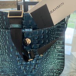 Beautiful Brahmin Teal color Leia purse