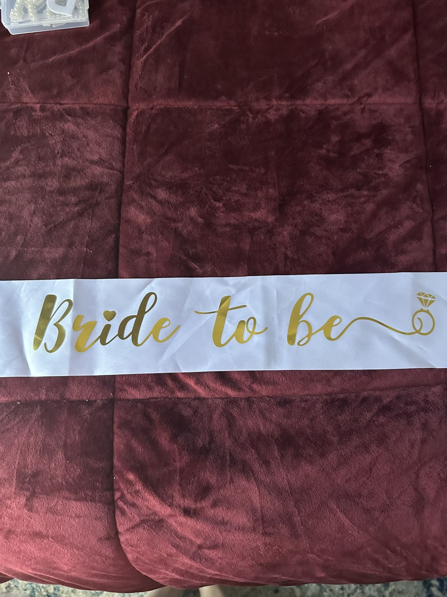 Bride To Be Sash Gold