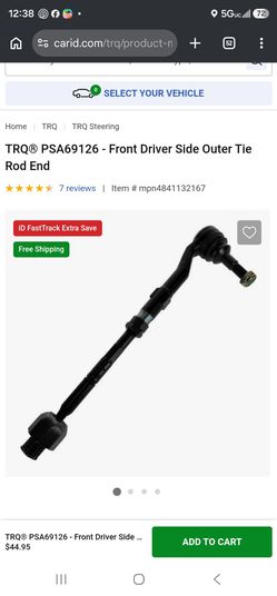 TRQ® PSA69126 - Front Driver Side Outer Tie Rod End