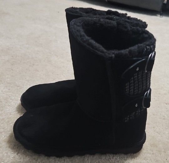 BearPaw Black Winter Boots
