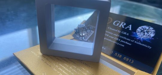 GRA Moissanite Earings with Certificate of Authenticity