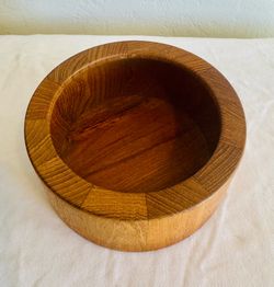 Vintage MCM  Staved DANSK Teak Wood Salad Bowl Denmark Jens Quistgaard 6”