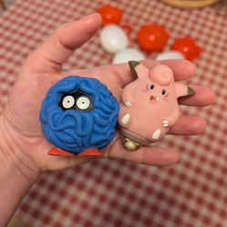 Vintage Burger King Pokemon Tangela & Clefairy Kid's Meal Toys