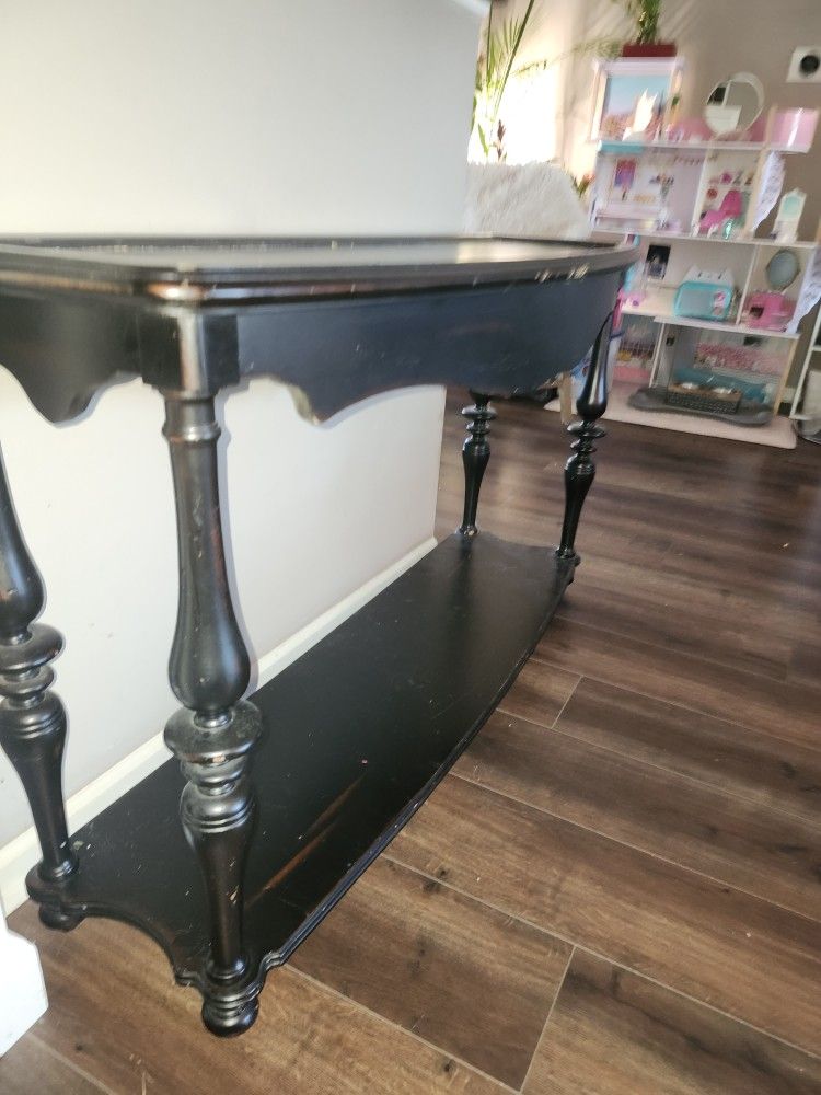 Console Table Powell Curb (Crackle black)