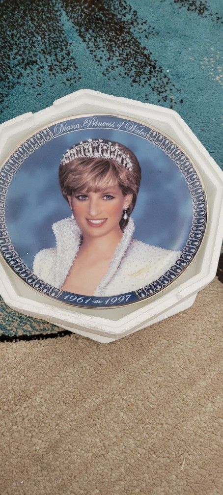 Vintage Princess Diana And A Christmas Plate