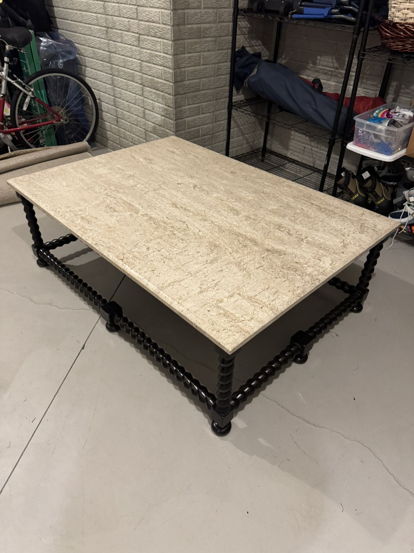Bernhardt Cordova Stone Top Coffee Table 