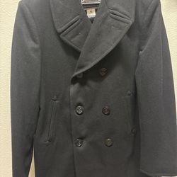 Mens navy peacoat