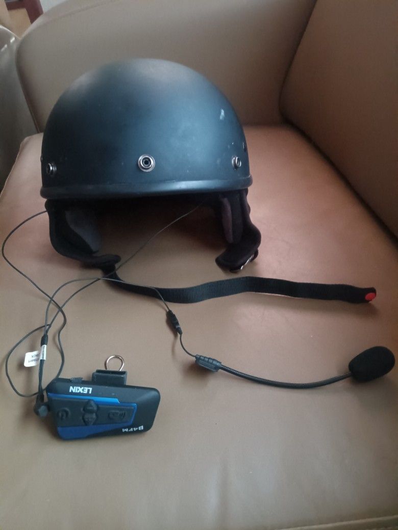 Motorcycle Bluetooth Half Helmet (Large)