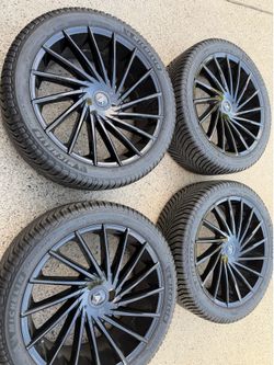 22” Asanti Black Label Rims and Tires
