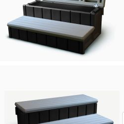 Spa Steps With Storage 
