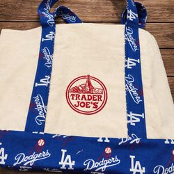 Large Dodgers Trader Joes tote