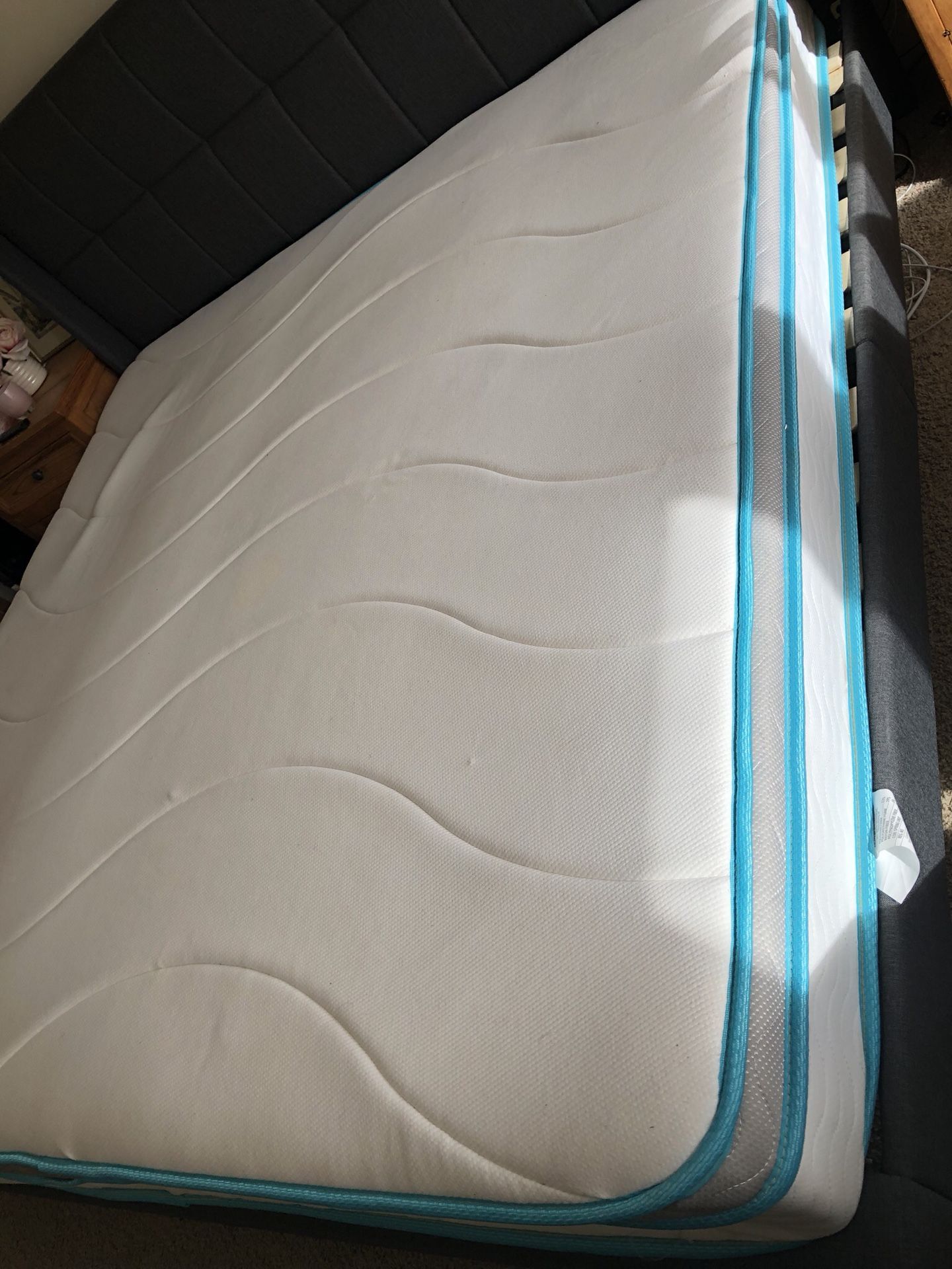 FREE fairly new KING mattress, used for staging and slept on about 5