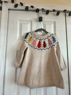 Hanna Andersson Festive Forest Holiday Sweater Dress