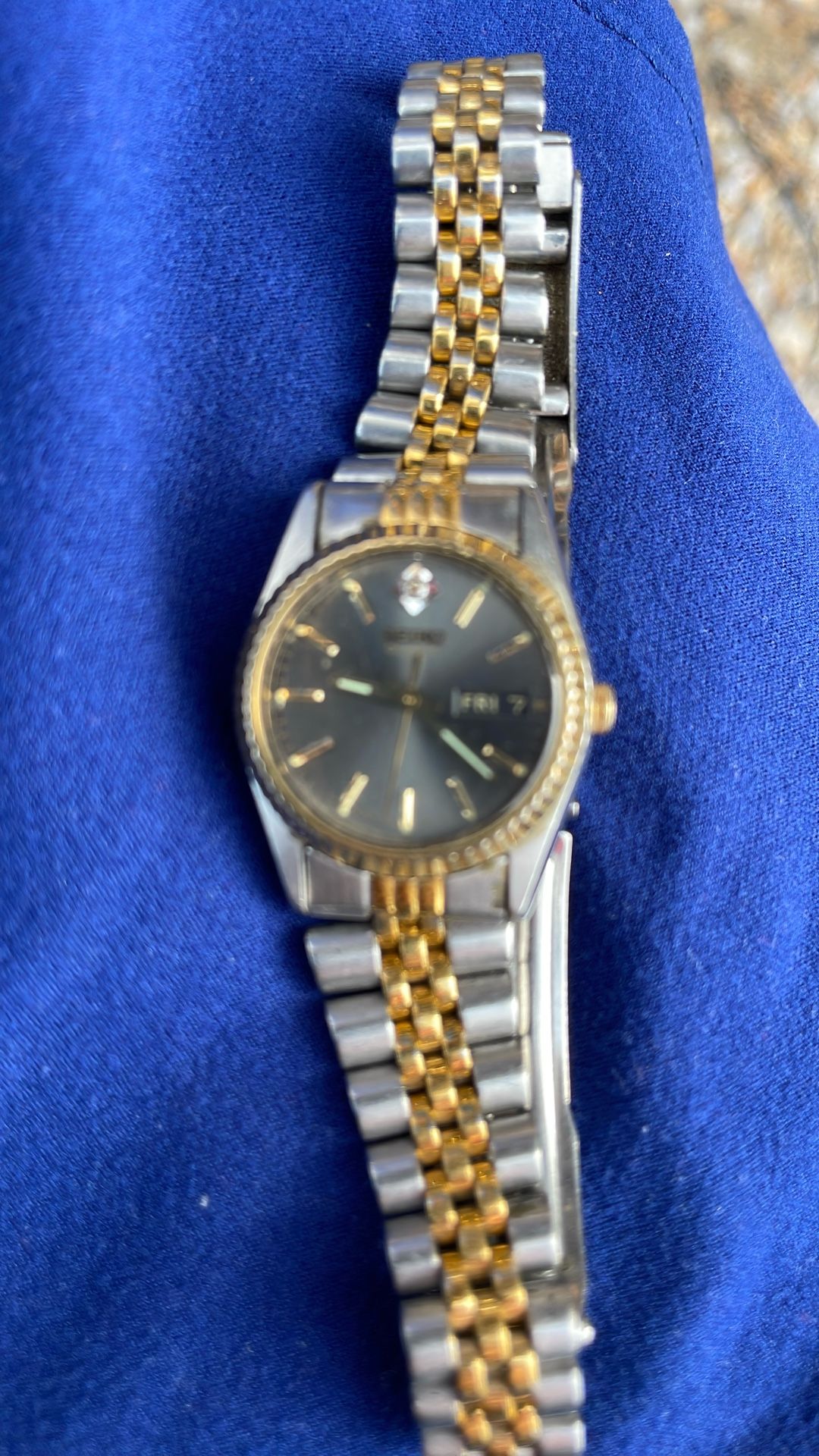 Seiko Watch W Diamond Accent